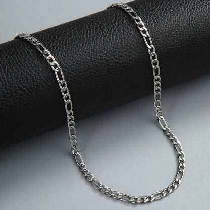 Collier chaîne Figaro couleur argent 925